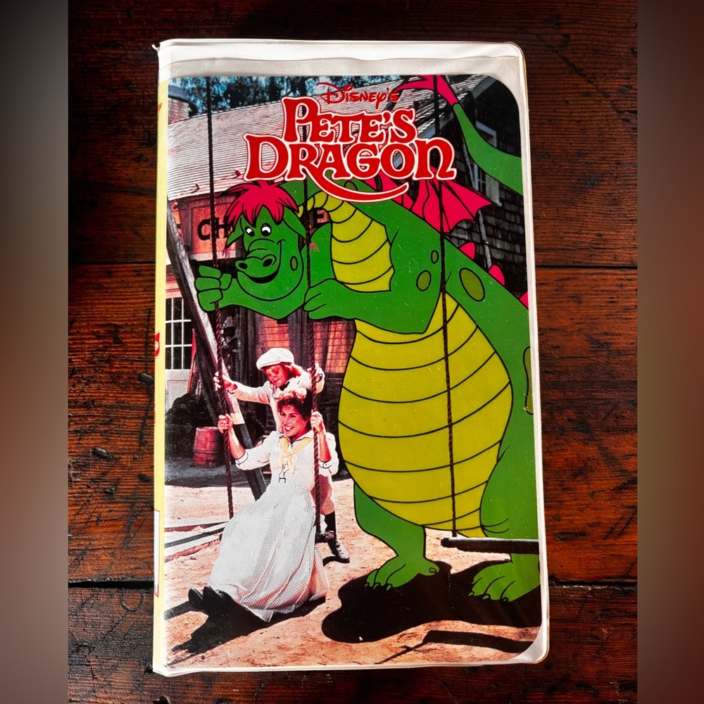 Disney Pete's Dragon VHS with Green and Red Cover